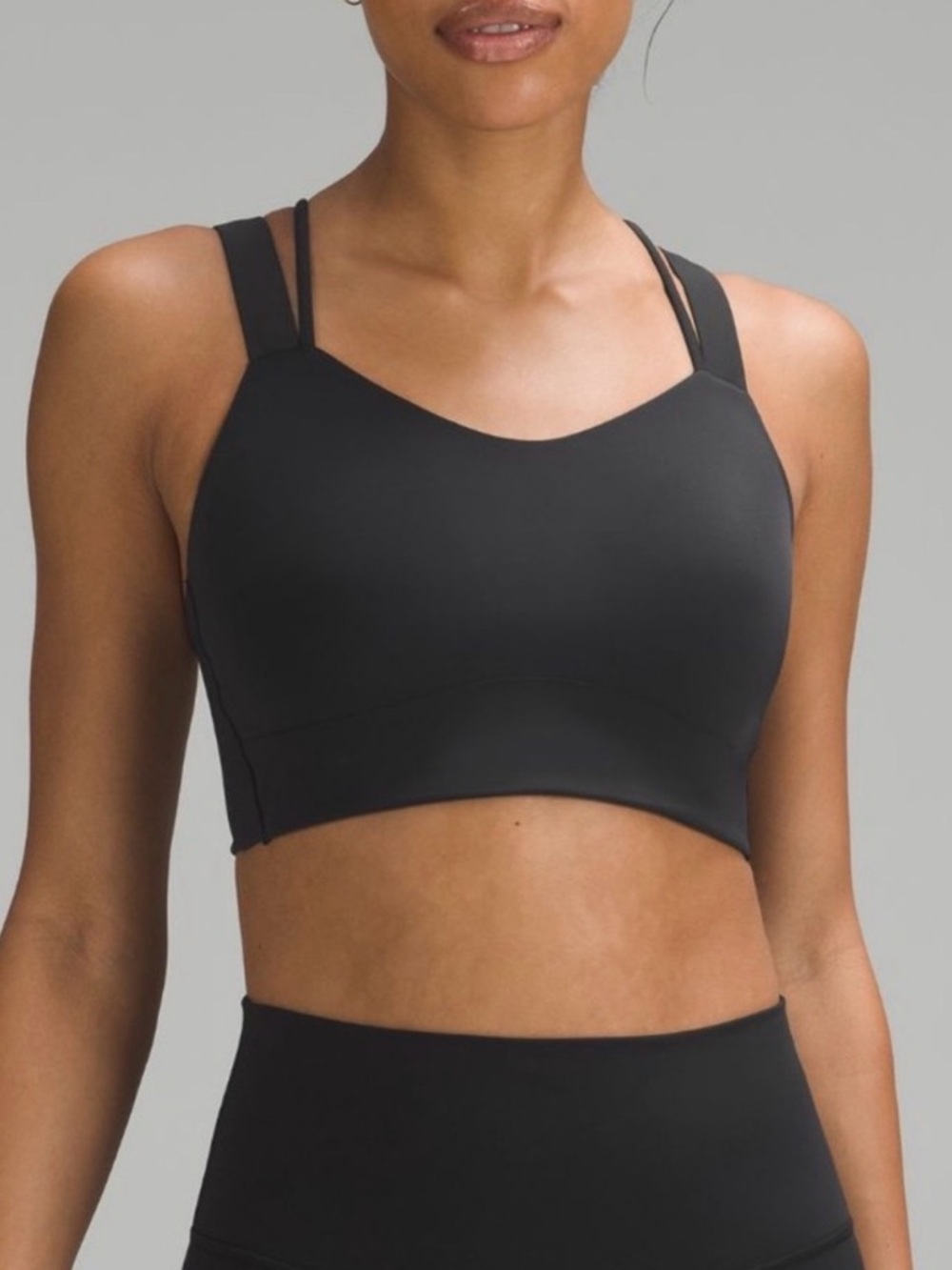 lululemon athletica Black Double-Strap Sports Bra